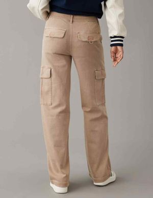 Pantalones Cargo AE Dreamy Drape Wide-Leg Stretch Holgados Cintura Super Alta