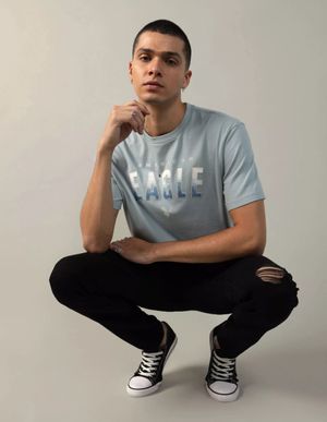 Polera AE Piqué Flex Franja con Logotipo