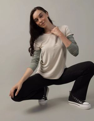Polera AE Soft & Sexy Short-Sleeve Crew Neck