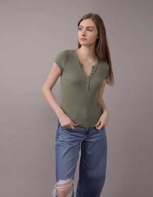 Polera AE Rib Botones