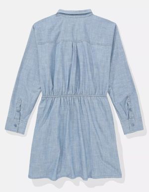 Vestido Mini AE Denim Manga Larga