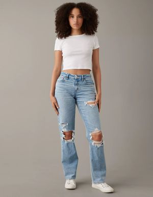 Jeans AE Stretch Curvy High-Waisted Straight