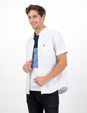 Camisa Oxford Manga Corta Button-Up AE