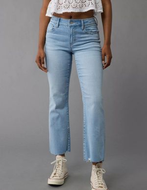 Jeans AE Next Level Kick Bootcut Crop Tiro Alto