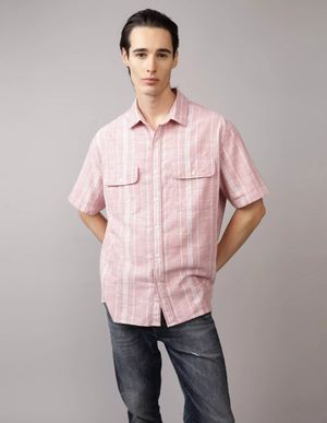 Camisa AE Rayada con Botones