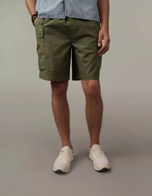 Short AE Flex Cargo Mezcla de Lino