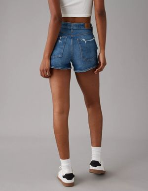 Short AE Strigid Denim Mom Rasgados