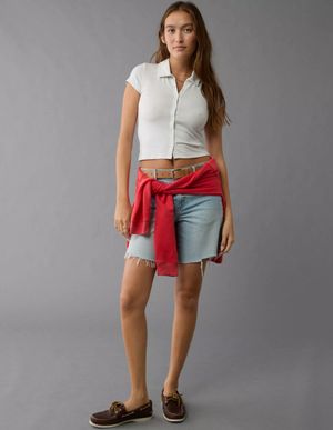 Polera AE con Botones y Cuello