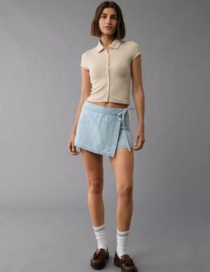 Polera AE con Botones y Cuello