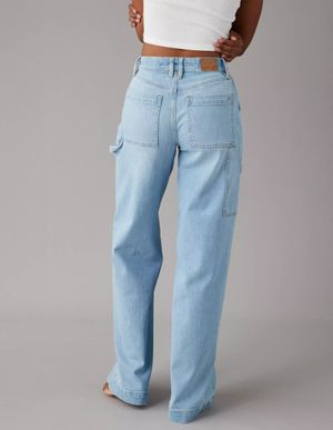 Jeans AE Super High-Waisted Wide-Leg Jean holgado stretch