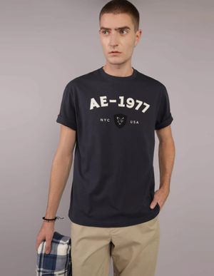 Polera AE con Gráfico Logo con relieve