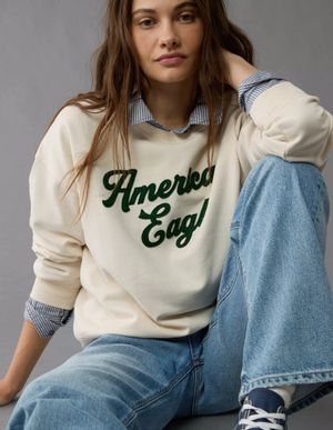 Polerón AE Cuello Redondo y Gráfico de Logo