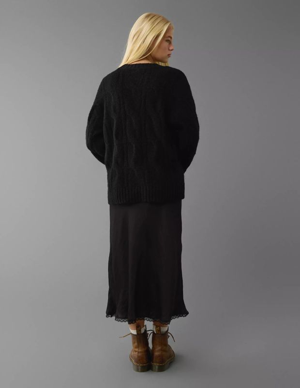 Sweater AE Whoa So Soft en Punto Trenzado