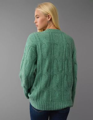 Sweater AE Whoa So Soft en Punto Trenzado