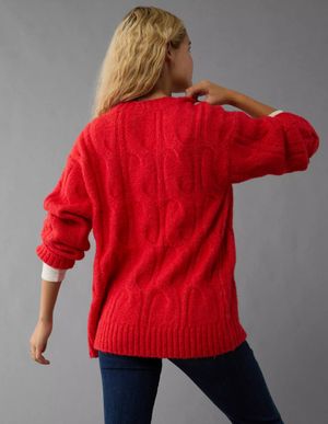 Sweater AE Whoa So Soft en Punto Trenzado