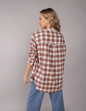 Camisa AE Flannel extragrande Escocés