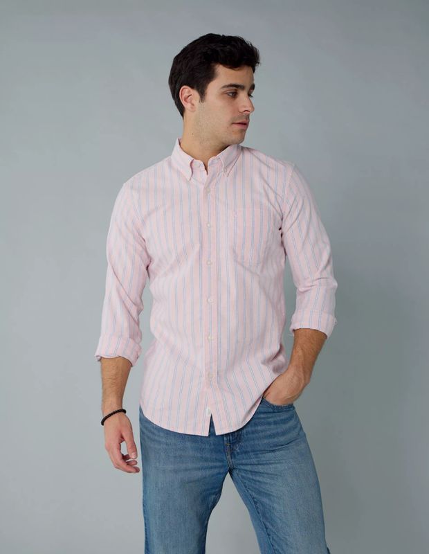 Camisa AE Oxford Slim con Botones