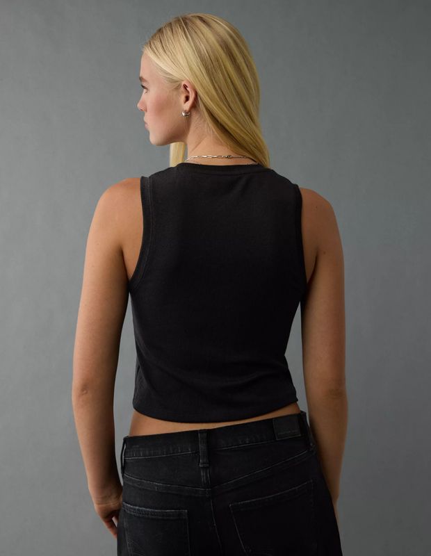 Polera AE sin mangas con botones