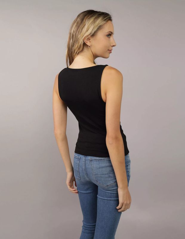 Polera AE sin mangas elasticada