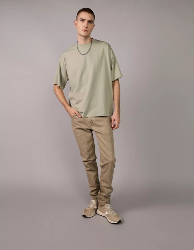 Polera extragrande con cuello redondo AE