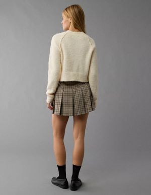 Sweater AE Cortado con Cuello Redondo y Moño