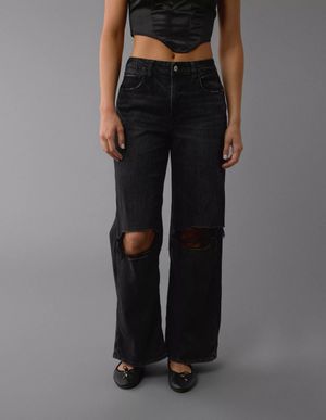 Jeans AE Stretch Super High-Waisted Baggy Wide-Leg
