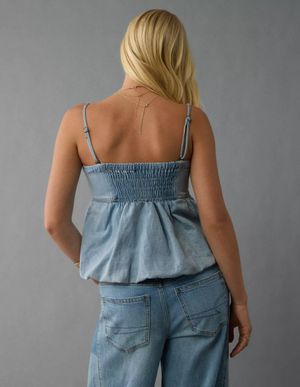 Blusa AE Tubo Abombado de Denim