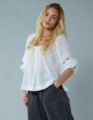 Blusa AE Manga Aglobada