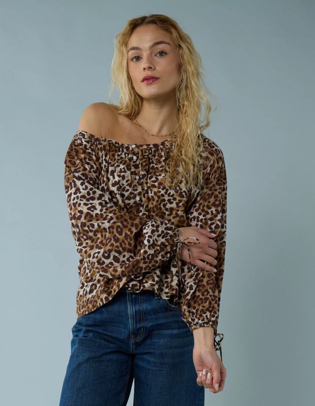 Blusa AE Manga Aglobada