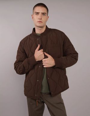 Chaqueta AE de aviadora acolchada