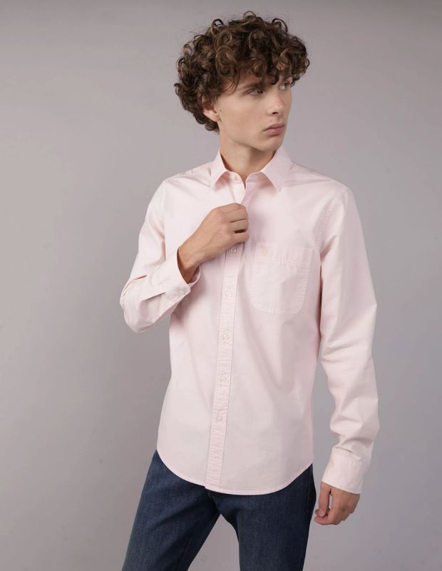 Camisa high AE Slim Fit Everyday con botones