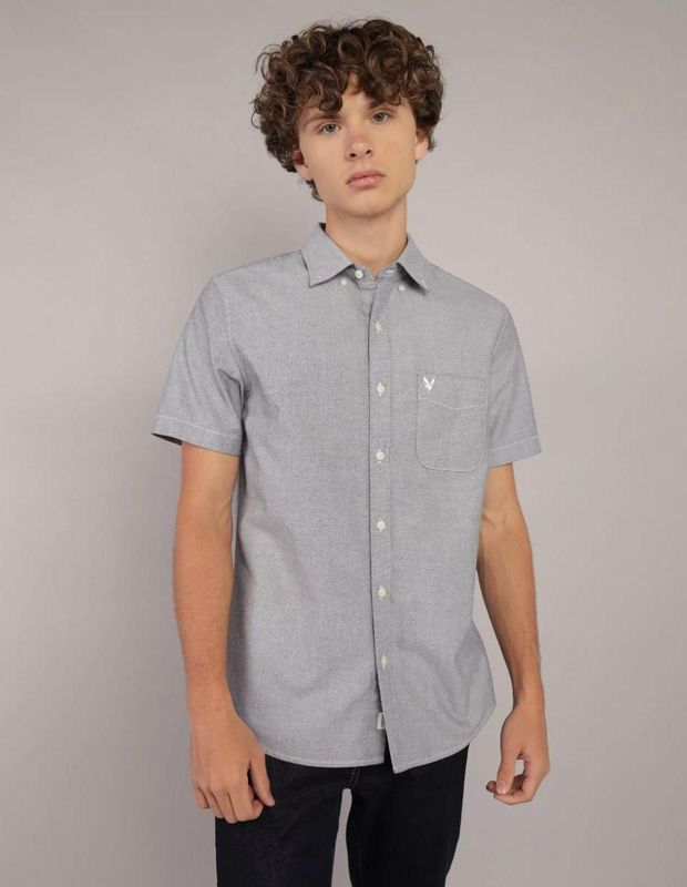 Camisa AE Slim Fit Manga Corta con Botones