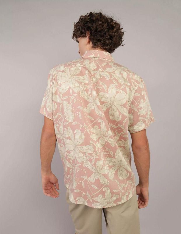 Camisa AE Tropic con Botones Holgada