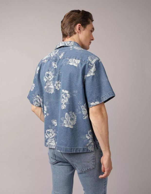 Camisa Estampada AE con Botones