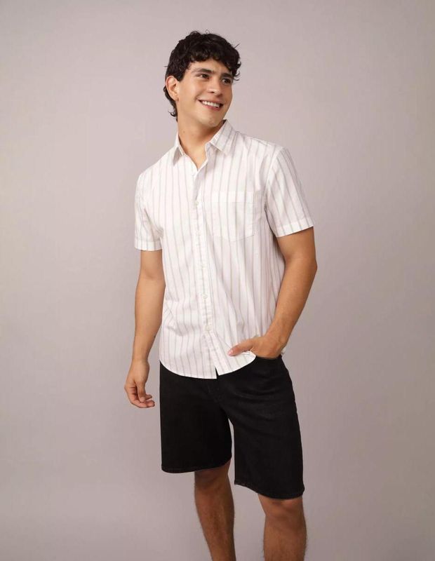 Camisa Estampada AE playera con Botones