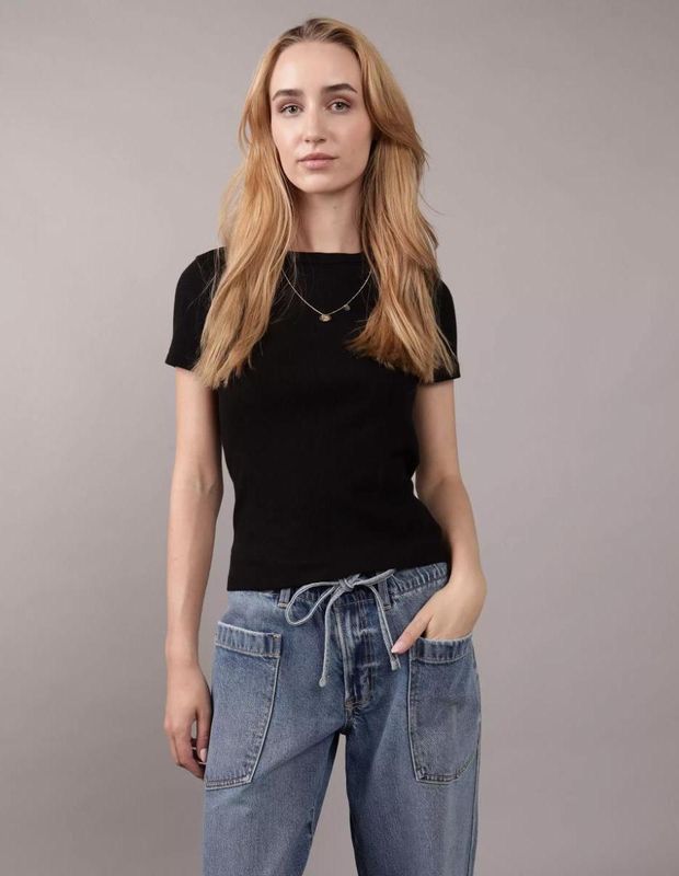 Polera básica cuello redondo AE