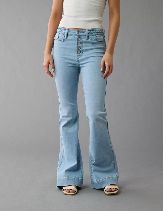 Jean acampanado de cintura súper alta AE Next Level