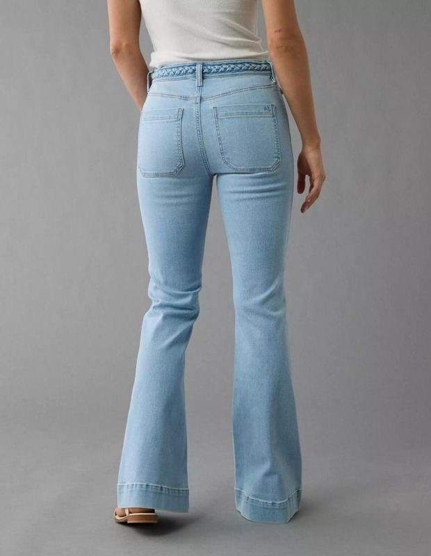 Jean acampanado de cintura súper alta AE Next Level