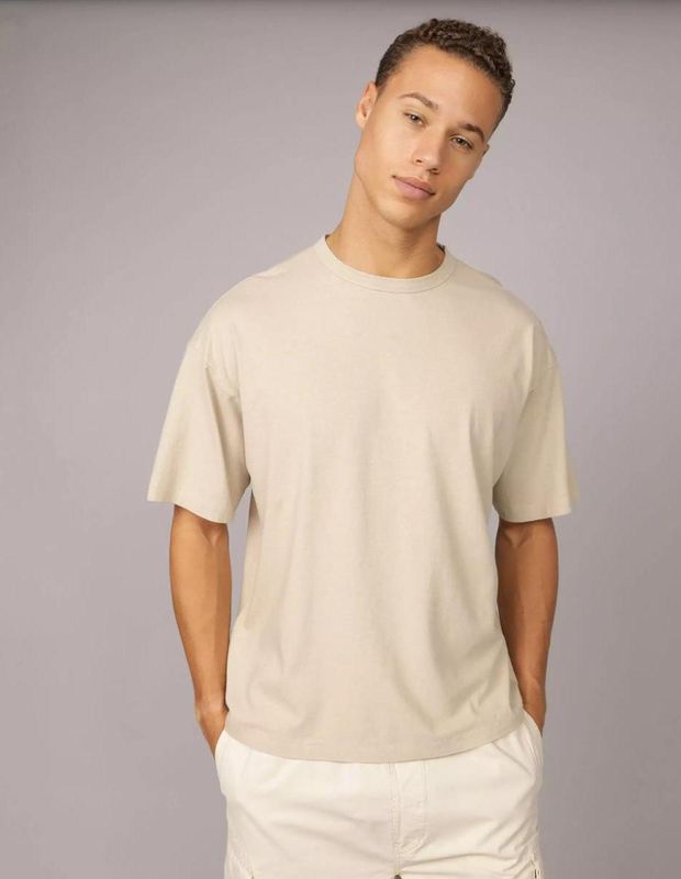 Polera Recta AE de Mezcla de Lino