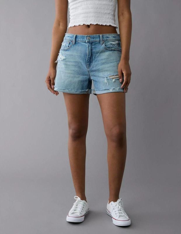 Short AE Denim Ex-Boyfriend Stretch Tiro Bajo