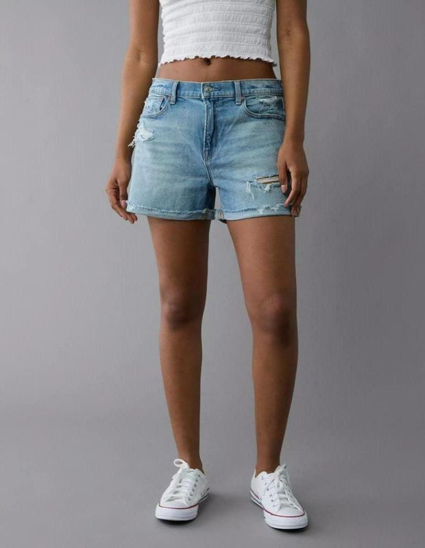 Short AE Denim Ex-Boyfriend Stretch Tiro Bajo