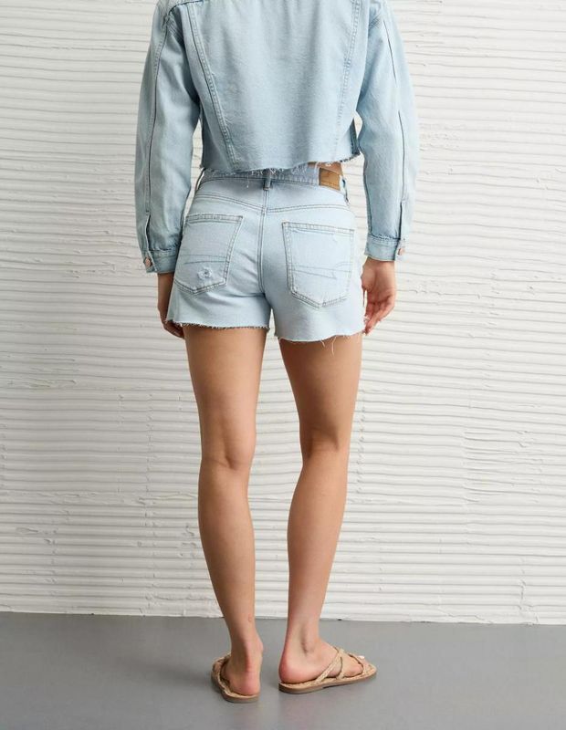Short AE Strigid Ripped Super High-Waisted Relaxed Denim