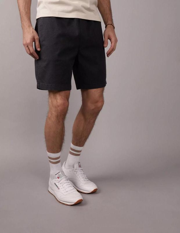 Short AE Trekker Flex de Mezcla de Lino de 8" Desgastado