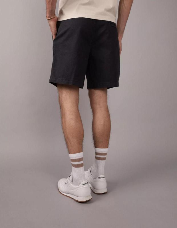 Short AE Trekker Flex de Mezcla de Lino de 8" Desgastado