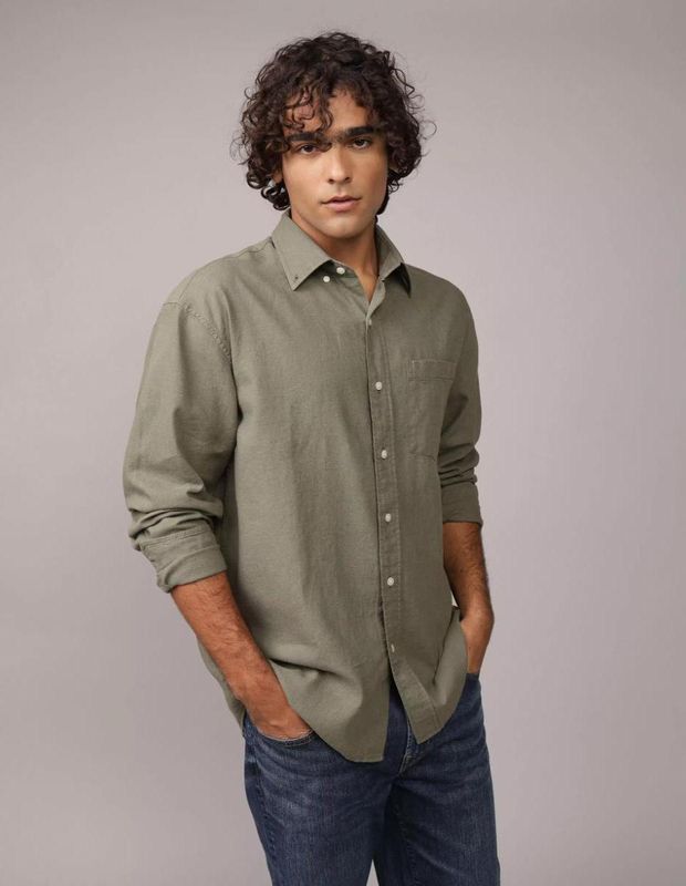 Camisa AE con Botones manga larga