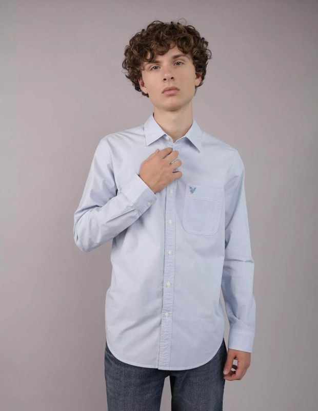 Camisa cuadros AE manga larga