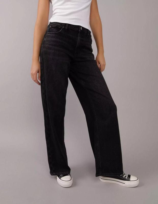 Jean AE Strigid al Tobillo Wide-Leg Holgado Cintura Super Alta