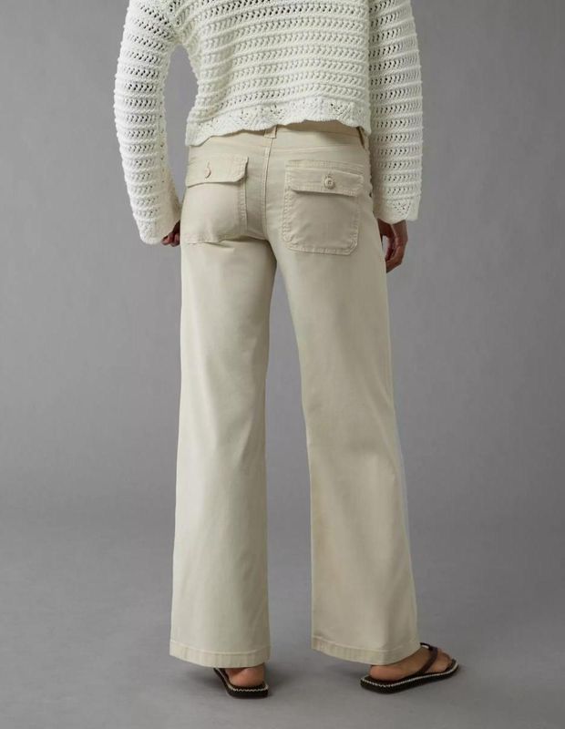 Pantalón wild leg negro con pretina ajustable