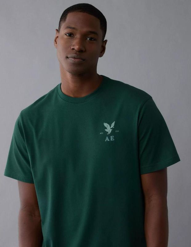 Polera AE Recta con Gráfico de Destino