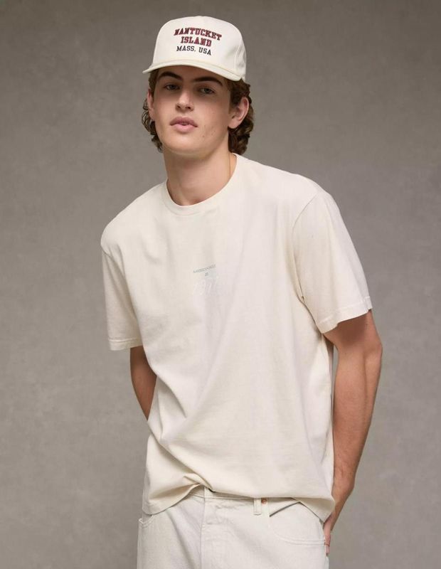 Polera AE Recta con Gráfico de Destino